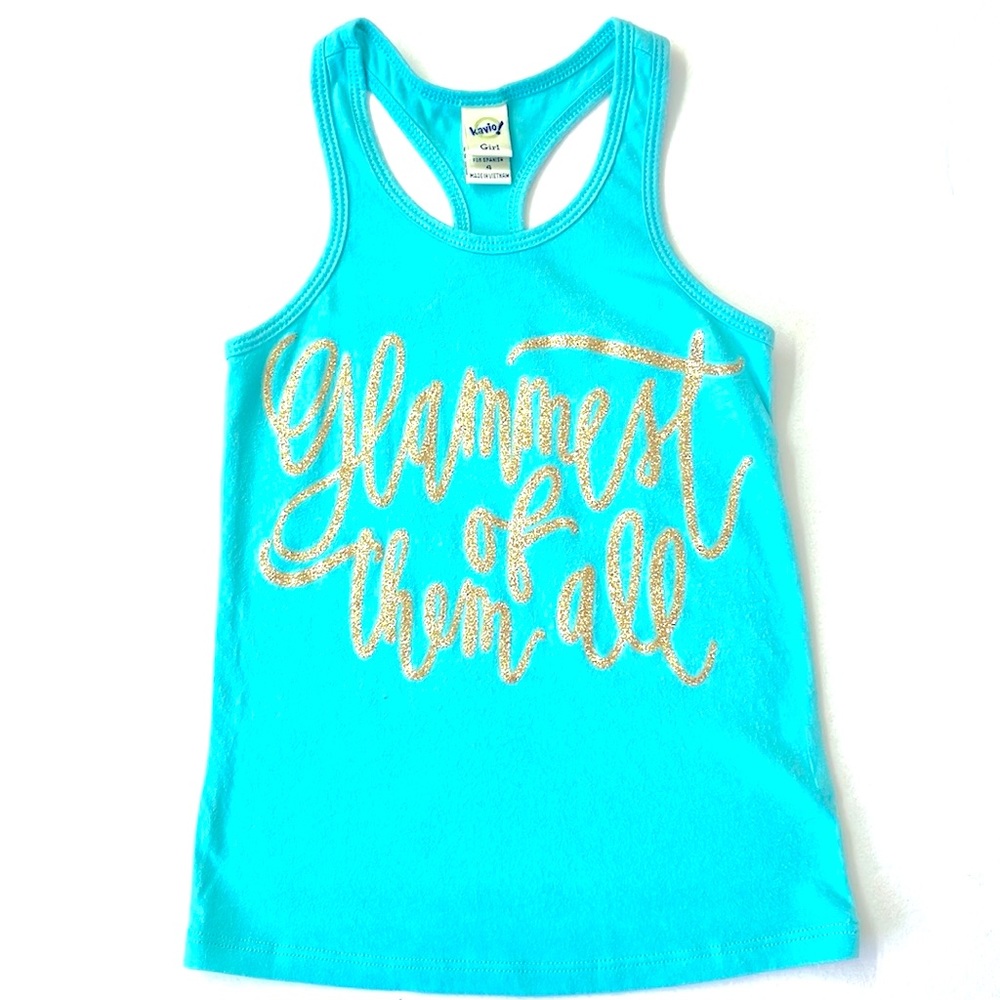 Kavio Girl Glamest Of Them All Racerback Tank, Size 4
